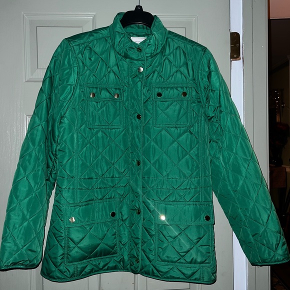 Charter Club Women's Quilted Collared Jacket Size Large - Picture 5 of 13